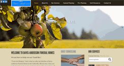 Desktop Screenshot of davisandersonfuneralhomes.com
